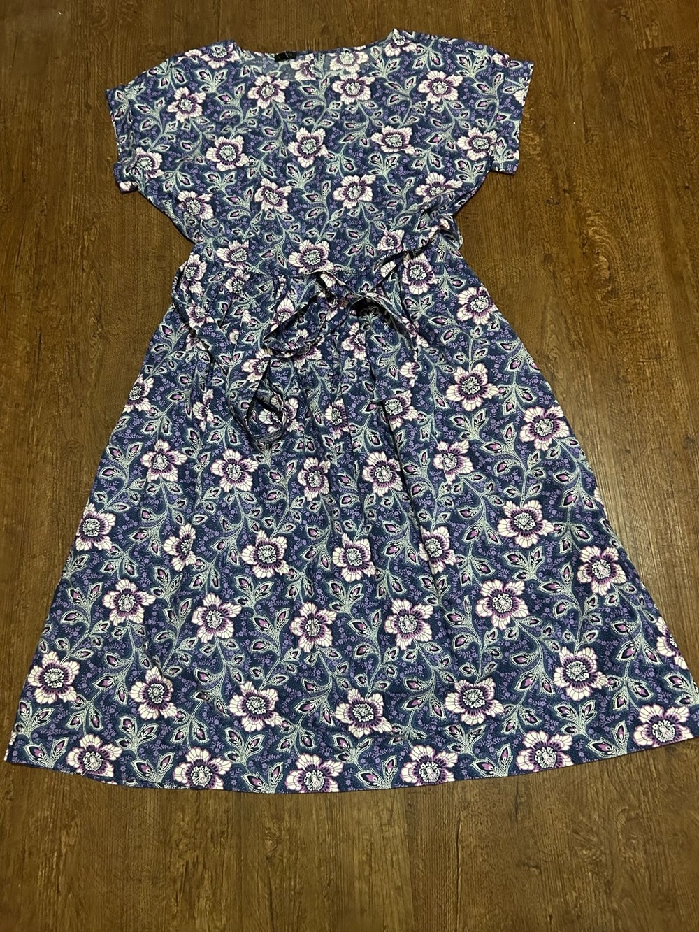 POPLIN FIT & FLARE DRESS - LEXINGTON FLORAL